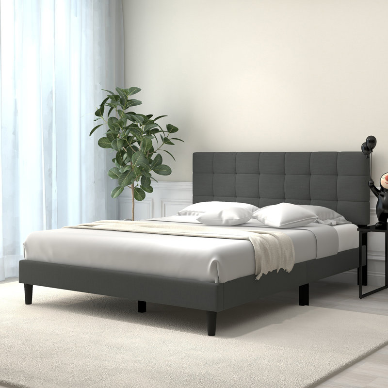 Wade Logan® Upholstered Bed & Reviews | Wayfair